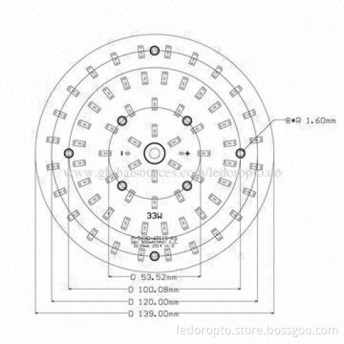 LD 36W LED Downlight with 76pcs Aluminum Fin, Samsung 5630